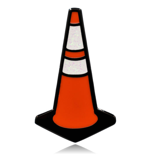 Traffic Cone Hard Enamel Pin | Clayton Jewelry Labs