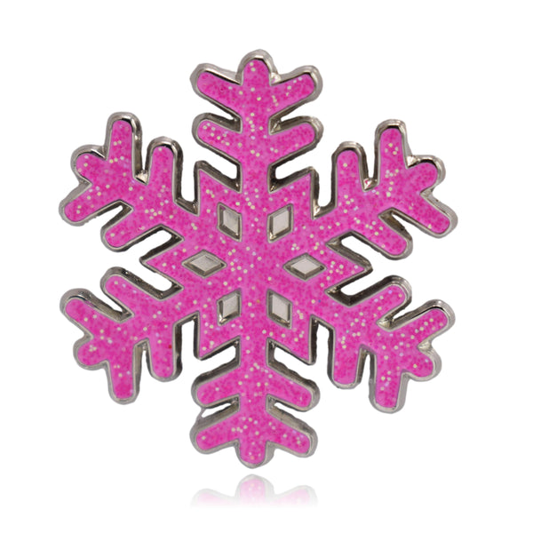Snowflake Glitter Soft Enamel Lapel Pin | Clayton Jewelry Labs