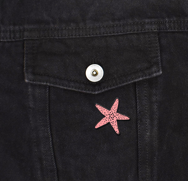 Pink Starfish Hard Enamel Pin | Clayton Jewelry Labs