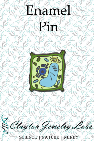 Plant Cell Biology Hard Enamel Pin | Clayton Jewelry Labs