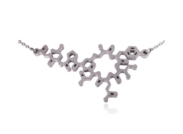 Oxytocin Molecule Stainless Steel Necklace