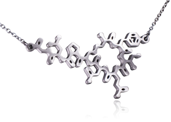 Oxytocin Molecule Stainless Steel Necklace