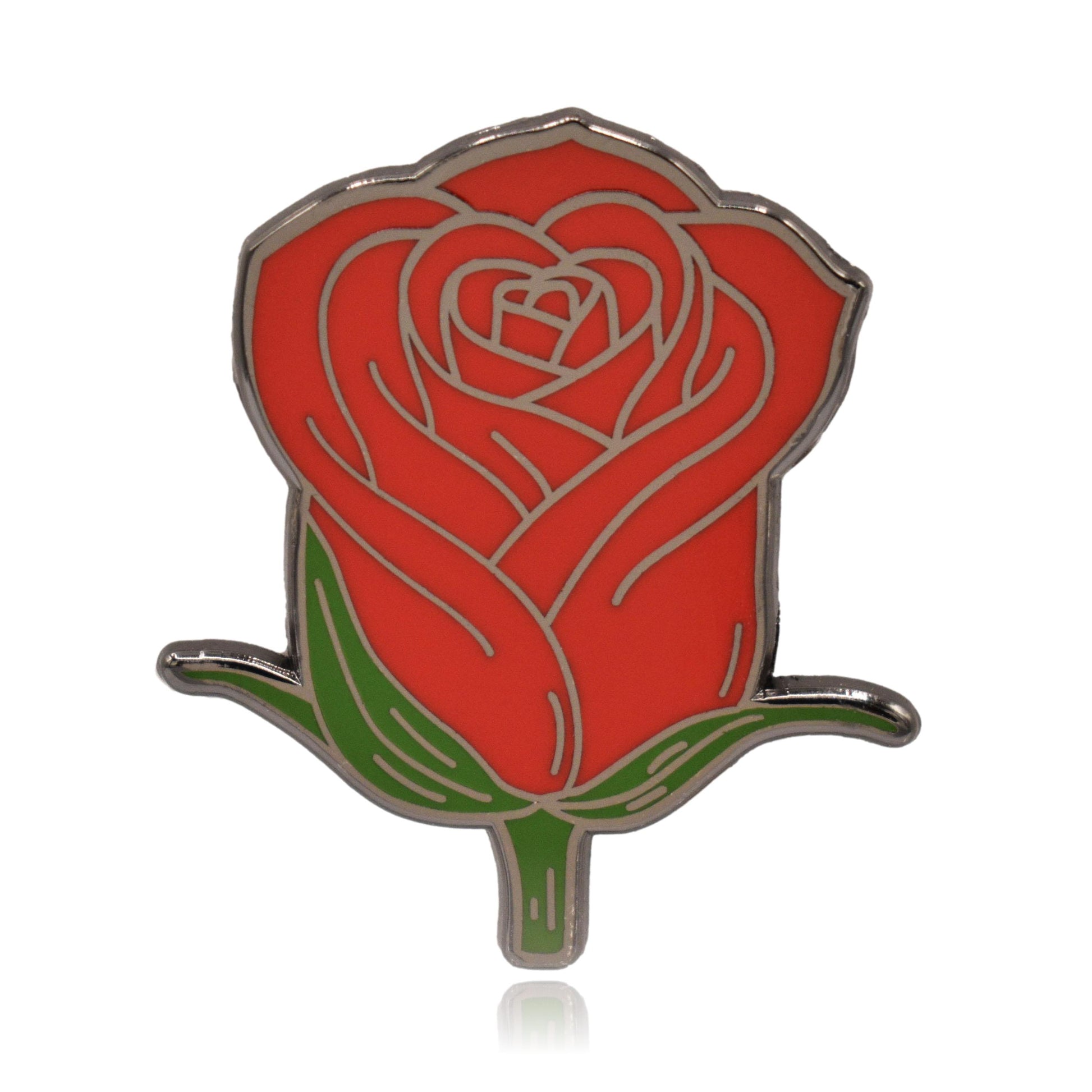 Rose Flower Hard Enamel Lapel Pin