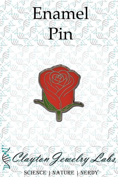 Rose Flower Hard Enamel Lapel Pin