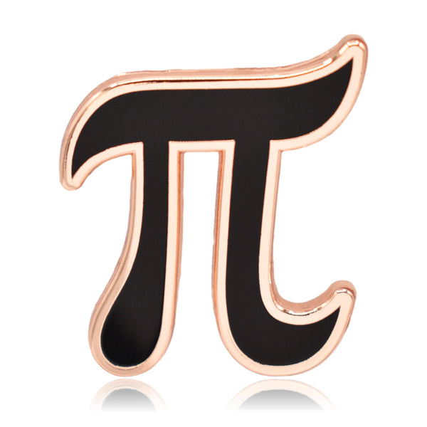 Pi Symbol Math Hard Enamel Pin | Clayton Jewelry Labs