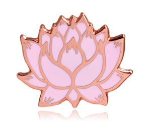 Lotus Flower Hard Enamel Lapel Pin