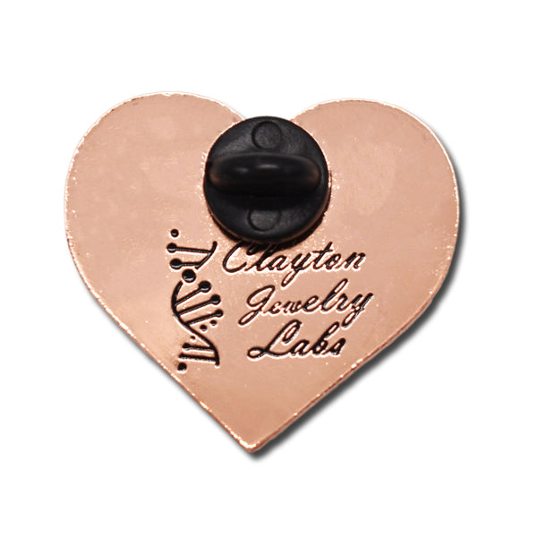 Rainbow Heart Flag Hard Enamel Pin | Clayton Jewelry Labs