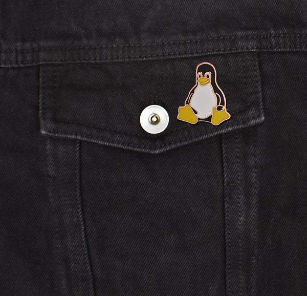 Tux the Linux Penguin Hard Enamel Lapel Pin | Clayton Jewelry Labs
