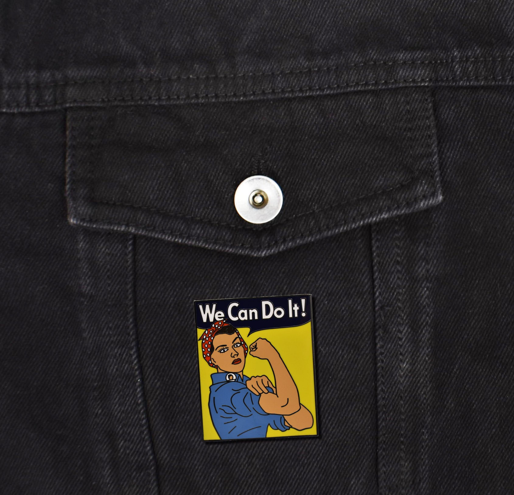 Rosie the Riveter Hard Enamel Pin - Clayton Jewelry Labs