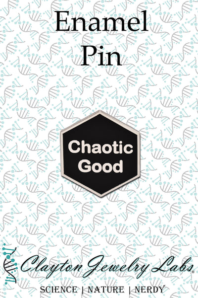 Chaotic Good Dice Hard Enamel Pin | Clayton Jewelry Labs