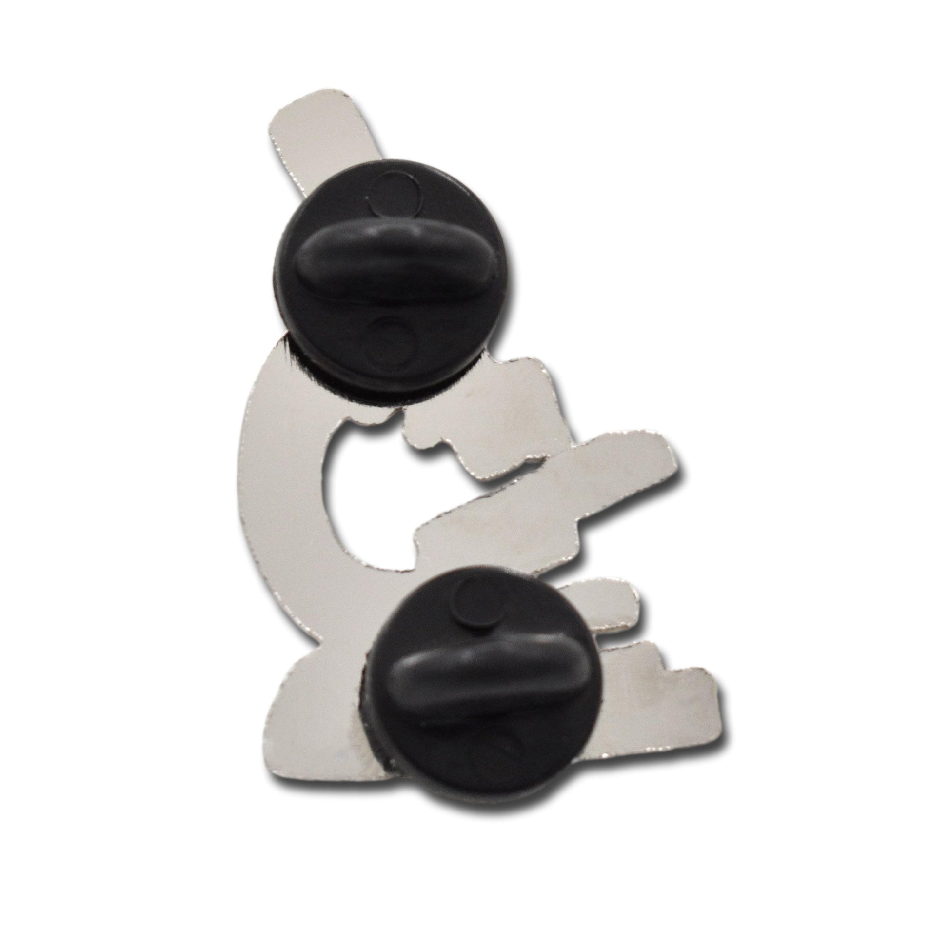 Silver Microscope Science Hard Enamel Pin - Clayton Jewelry Labs