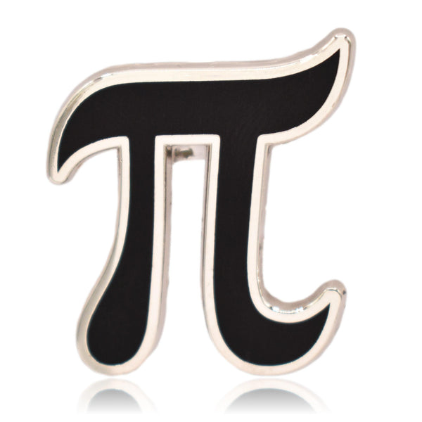 Pi Symbol Math Hard Enamel Pin | Clayton Jewelry Labs
