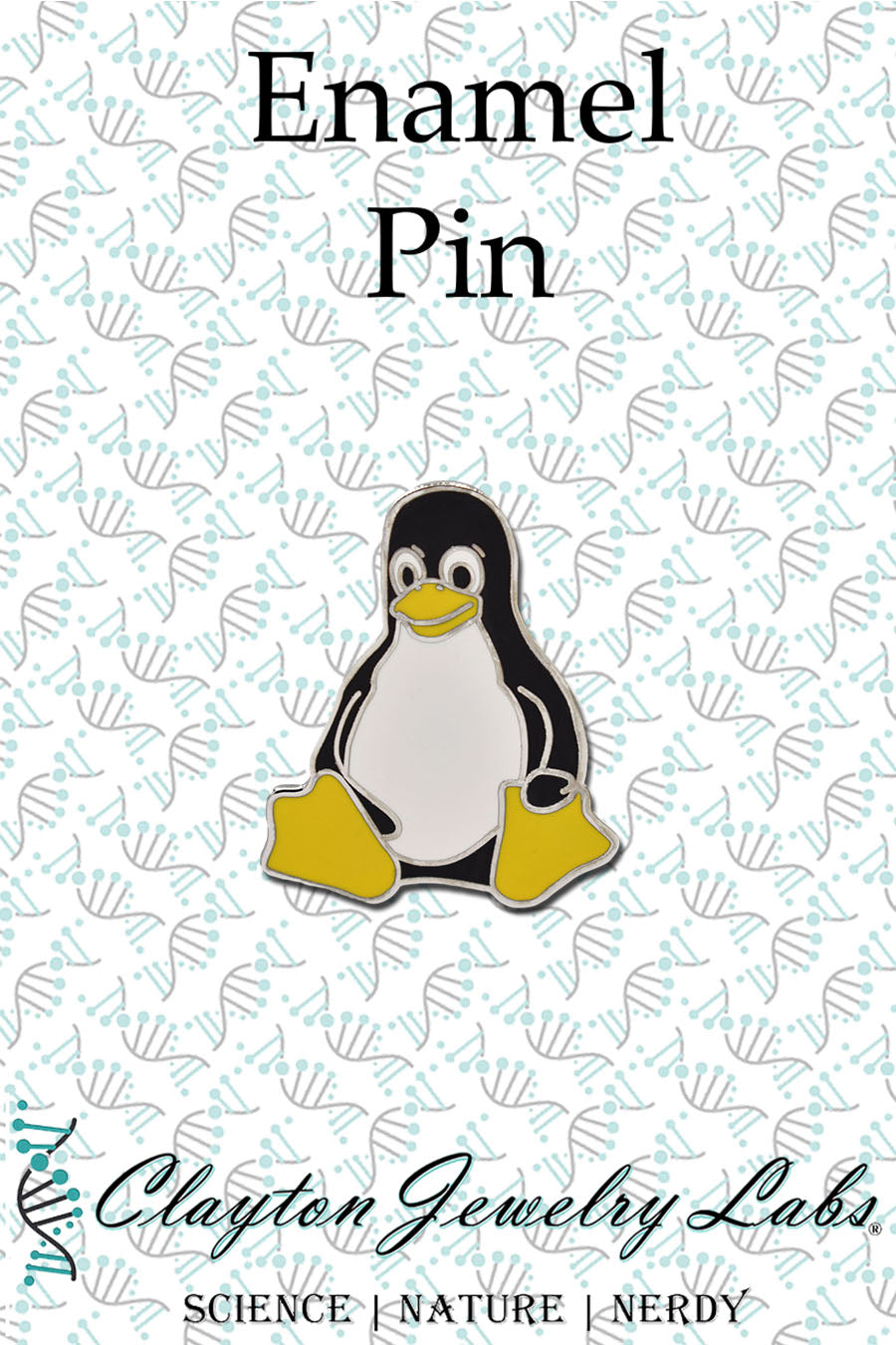 Tux the Linux Penguin Hard Enamel Lapel Pin | Clayton Jewelry Labs
