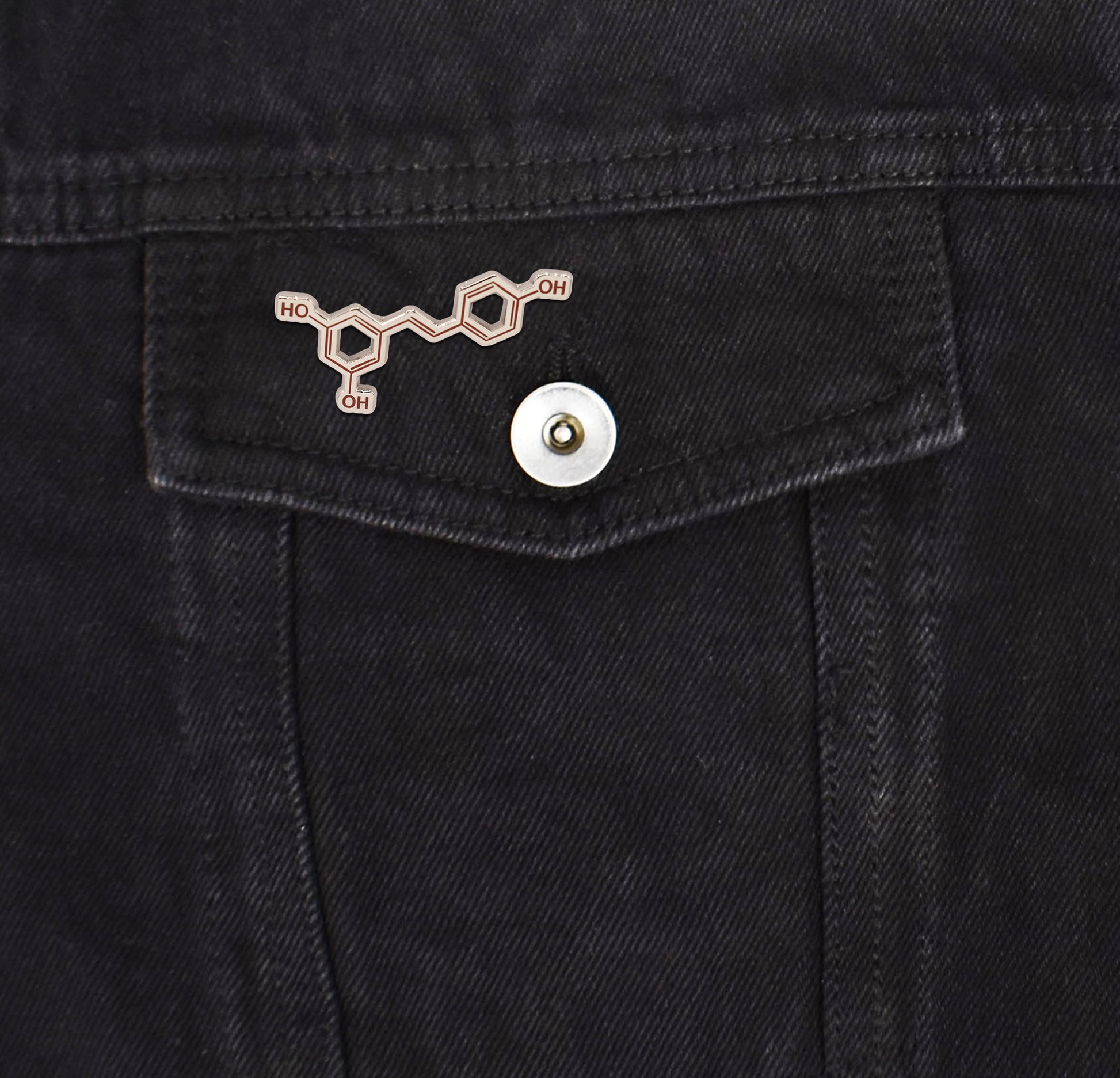 Wine Molecule Hard Enamel Pin | Clayton Jewelry Labs