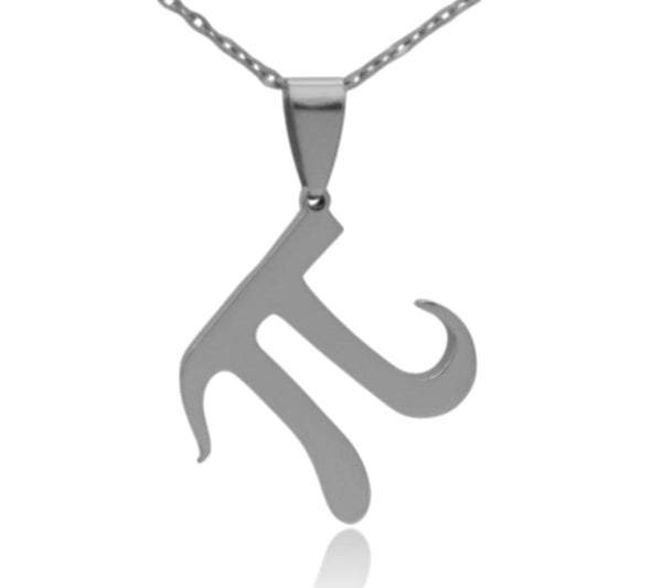 Pi Math Symbol Stainless Steel Necklace