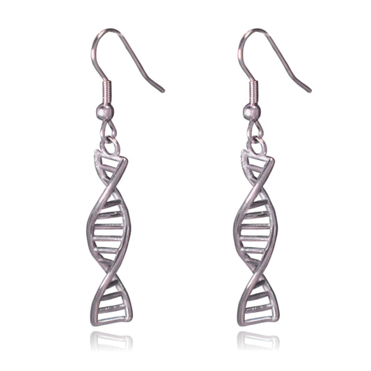 DNA Double Helix Dangle Earrings
