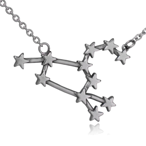 Leo Zodiac Constellation Stainless Steel Pendant Necklace