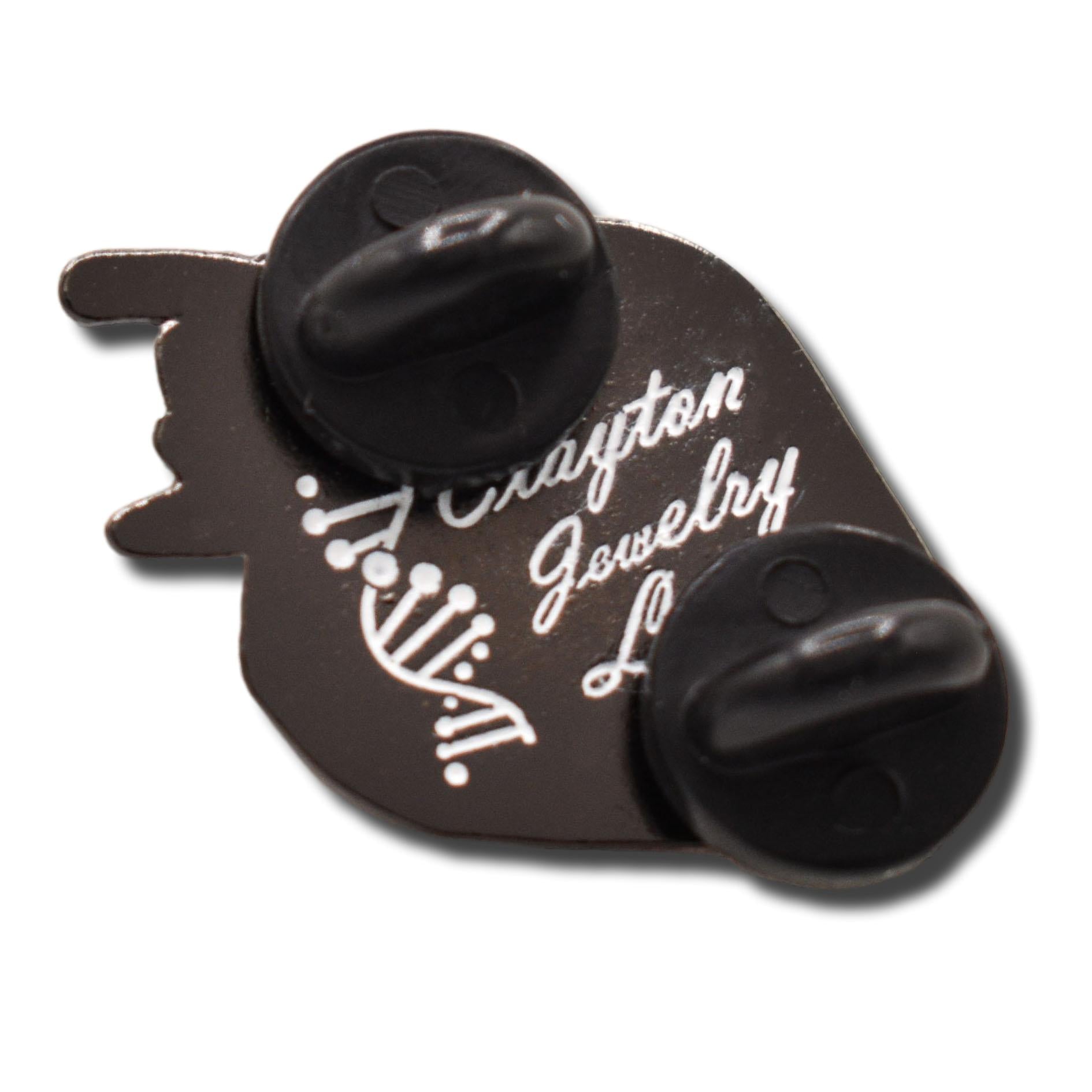 Chocolate Covered Strawberry Hard Enamel Pin | Clayton Jewelry Labs
