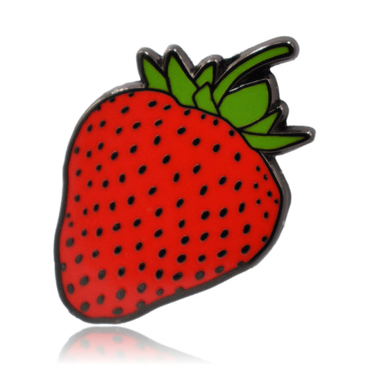 Strawberry Hard Enamel Pin | Clayton Jewelry Labs