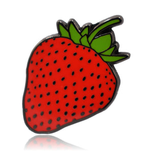Strawberry Hard Enamel Pin | Clayton Jewelry Labs