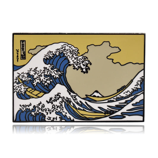 The Great Wave off Kanagawa Hard Enamel Pin - Clayton Jewelry Labs