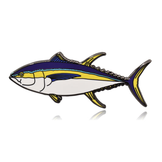 Yellowfin Tuna Fish Hard Enamel Pin - Clayton Jewelry Labs