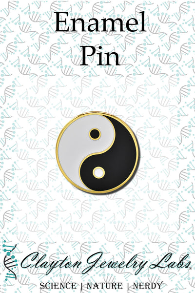 Yin and Yang Symbol Hard Enamel Lapel Pin