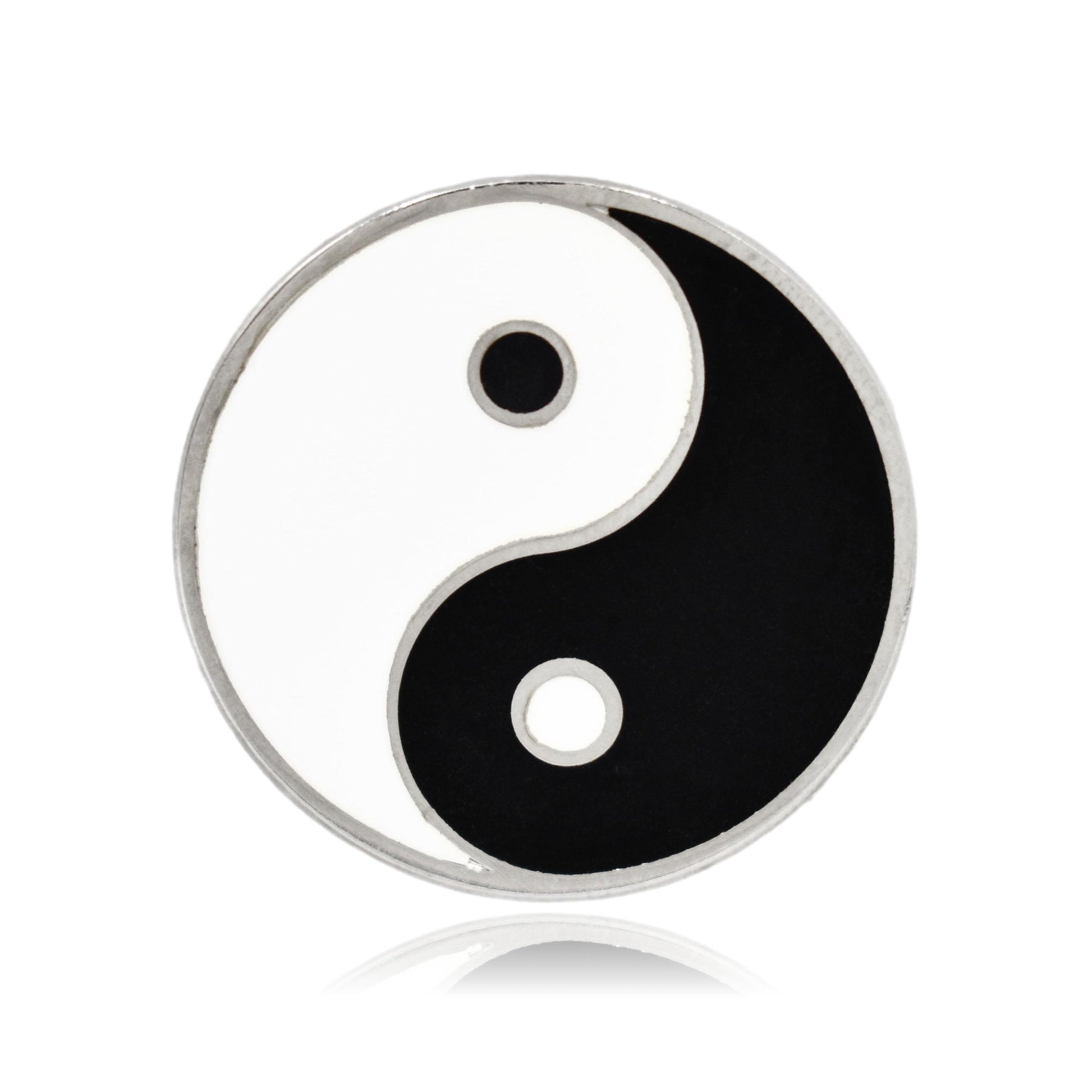 Yin and Yang Symbol Hard Enamel Lapel Pin