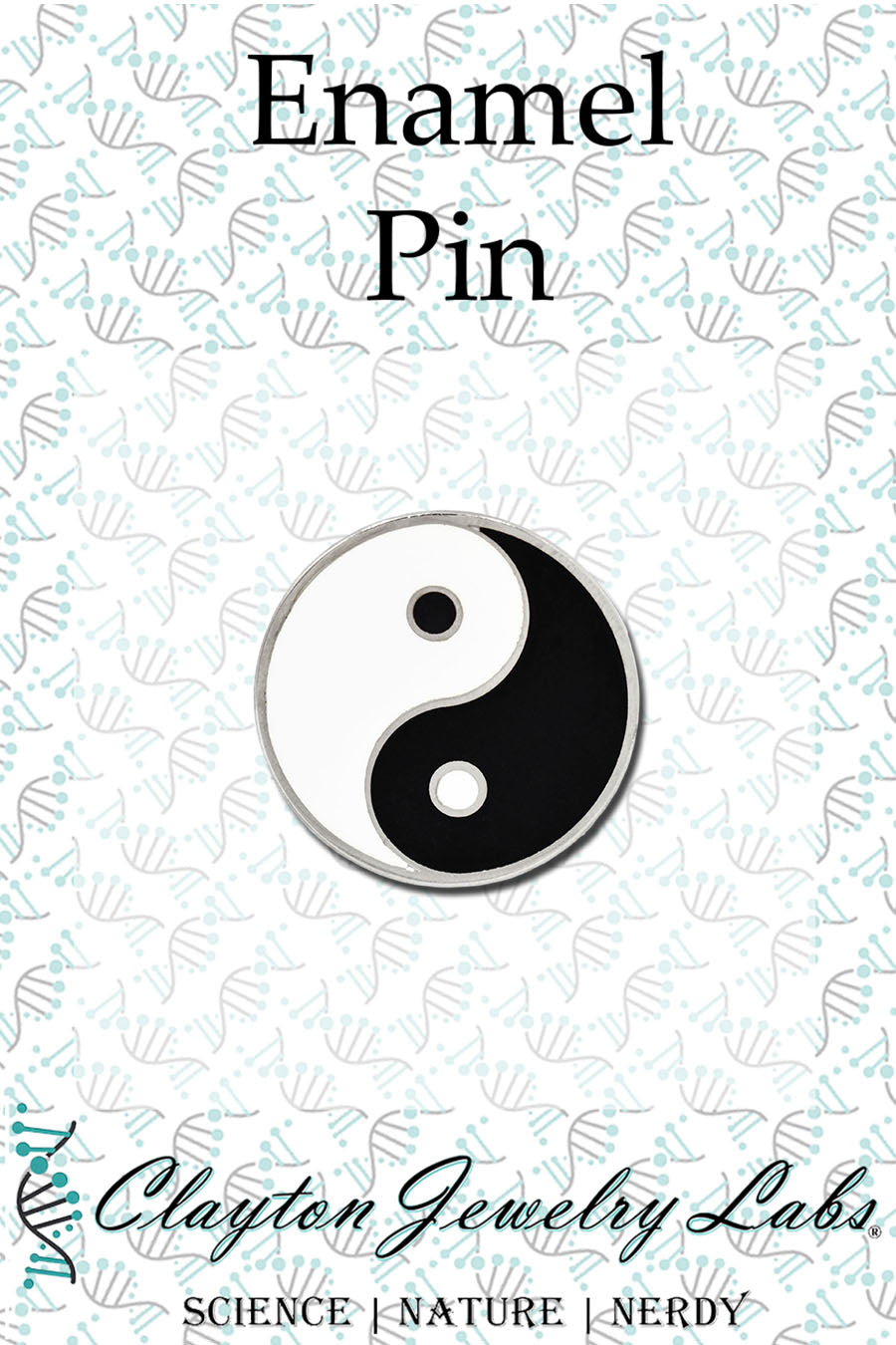 Yin and Yang Symbol Hard Enamel Lapel Pin