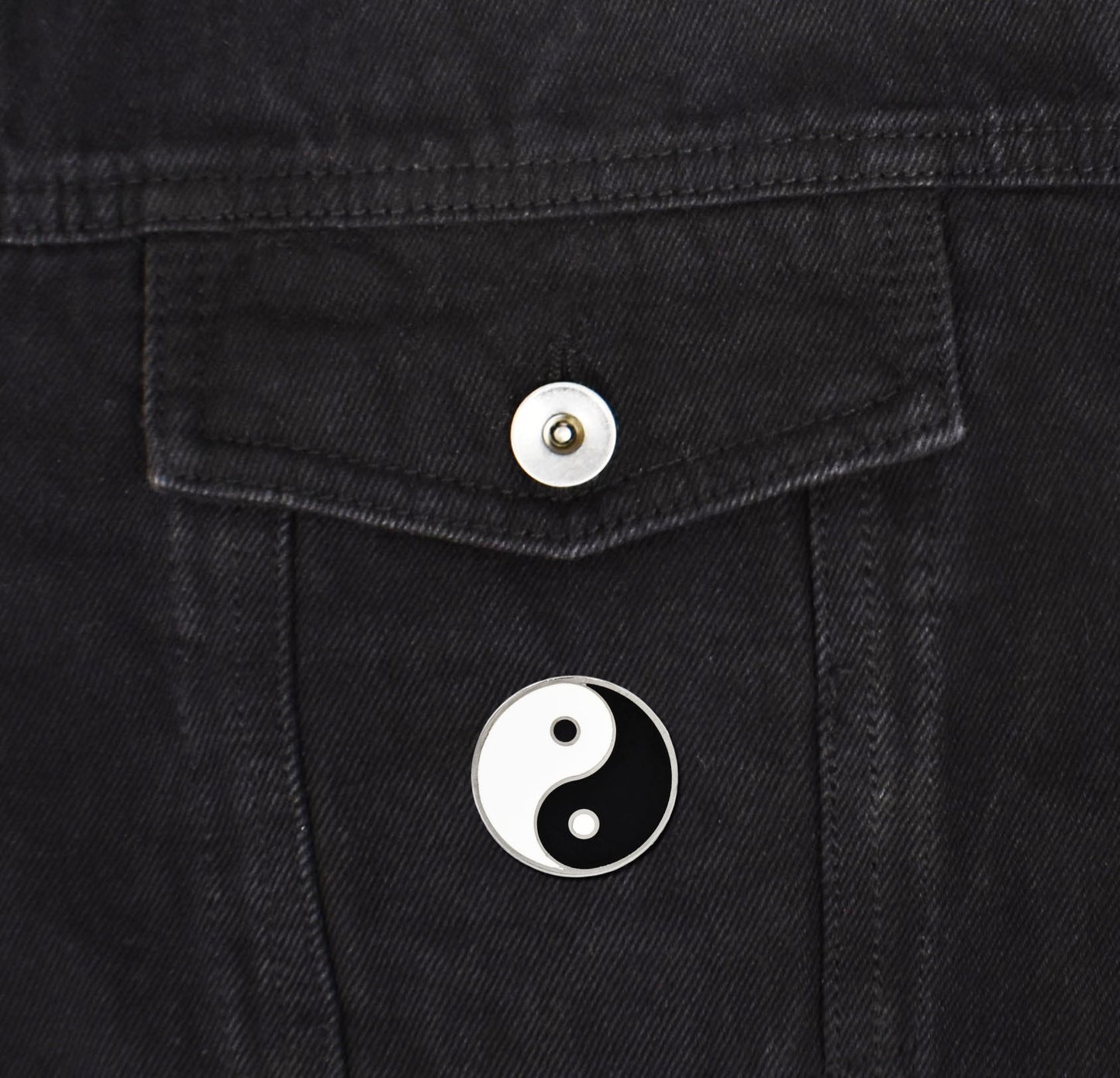 Yin and Yang Symbol Hard Enamel Lapel Pin