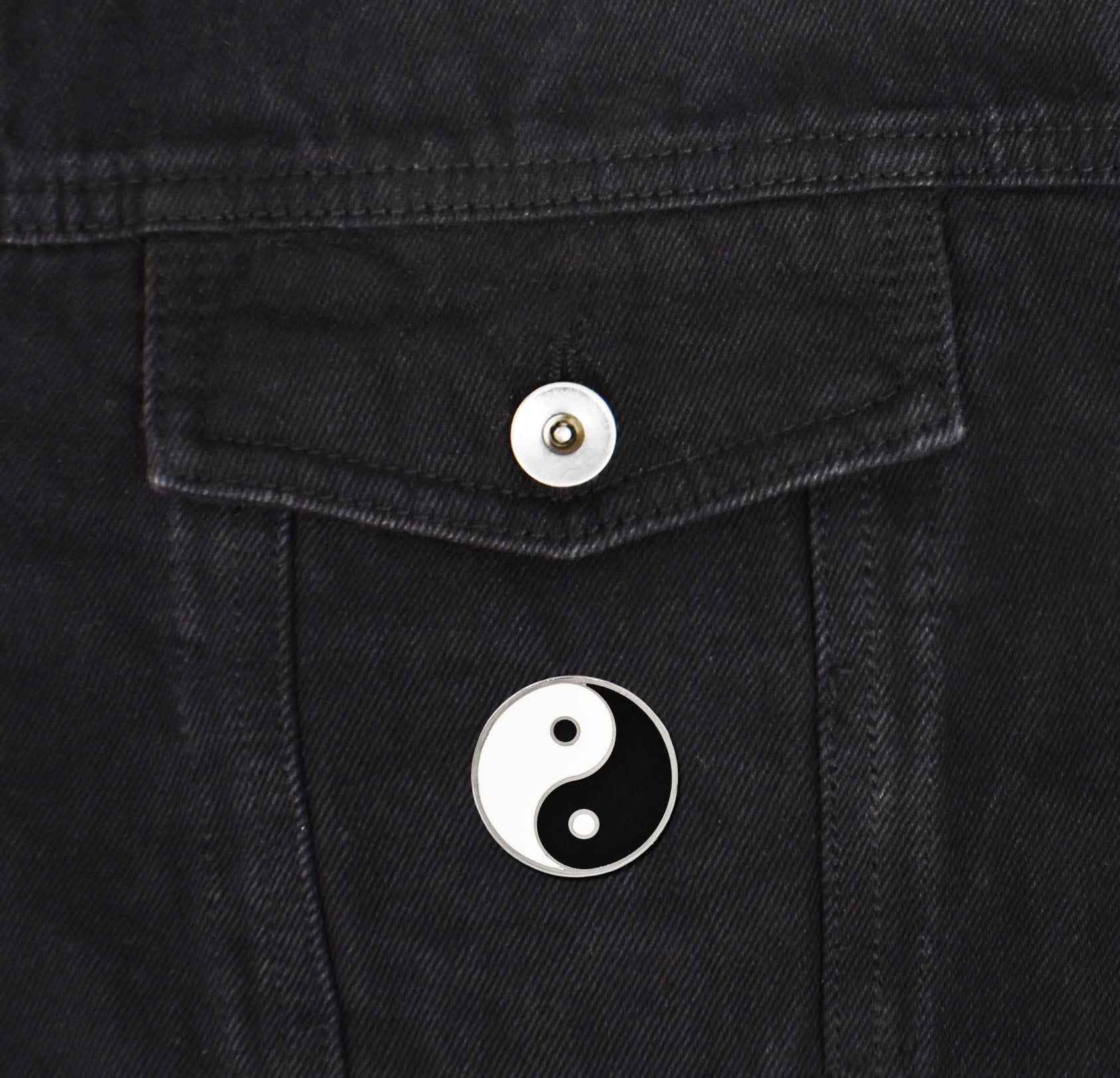 Yin and Yang Symbol Hard Enamel Lapel Pin