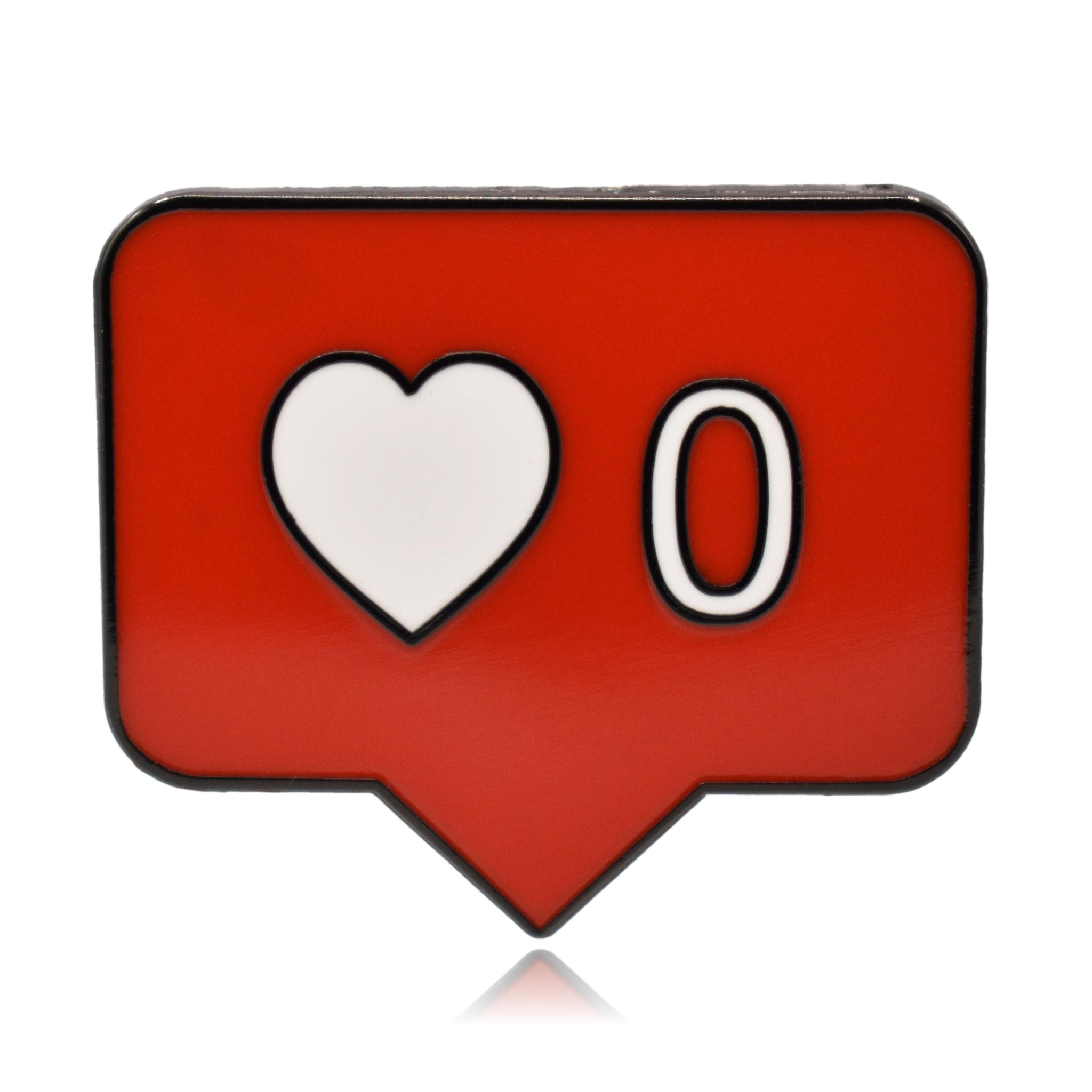Zero Likes Chat Bubble Hard Enamel Pin | Clayton Jewelry Labs