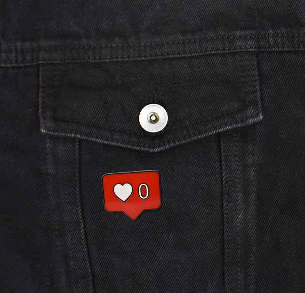 Zero Likes Chat Bubble Hard Enamel Pin | Clayton Jewelry Labs